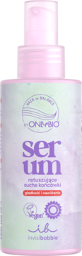 HAIR IN BALANCE BY ONLYBIO Invisibobble ,serum na suche końcówki włosów, retuszujące,przód