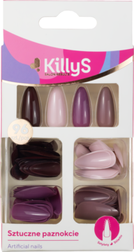 KILLYS Salon Results ,sztuczne paznokcie, Nude Stiletto,przód