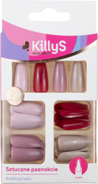 KILLYS Salon Results ,sztuczne paznokcie, Elegant Coffin,przód