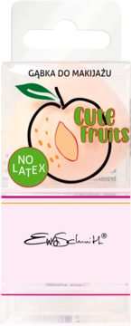 EWA SCHMITT Cute Fruits ,gąbka do makijażu, brzoskwinia,przód