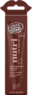 FACEBOOM Nutri ,balsam do ust, rewitalizujący, Dubai Chocolate,przód