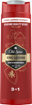 OLD SPICE Epic Legend ,żel pod prysznic dla mężczyzn, Bourbon Vanilla,przód