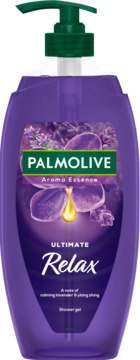 PALMOLIVE Aroma Essence Ultimate Relax,żel pod prysznic, z Ylang Ylang i Lawendą,przód