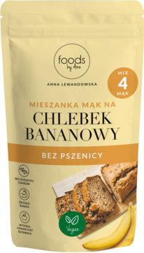 FOODS BY ANN ,mieszanka mąk na chlebek bananowy, bez pszenicy,przód