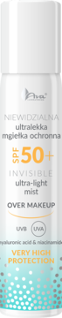 AVA LABORATORIUM Invisible ,mgiełka ochronna do twarzy, niewidzialna, ultralekka, SPF 50+,przód