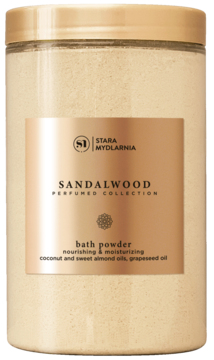 STARA MYDLARNIA Sandalwood ,puder do kąpieli,przód