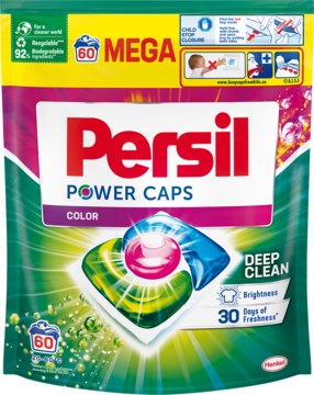 PERSIL Deep Clean Power Caps,kapsułki do prania tkanin kolorowych,przód