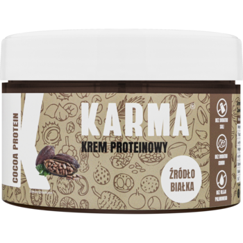 KARMA ,krem białkowy z Orzechami Ziemnymi i Kakao,przód