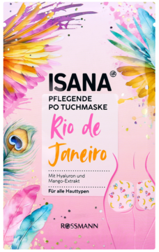 ISANA ,maska w płachcie na pośladki, intensywne nawilżenie,przód