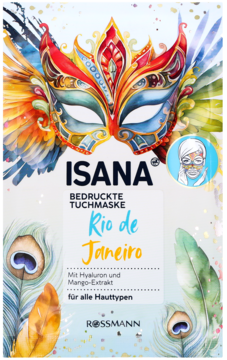 ISANA ,maska w płachcie, intensywnie nawilżająca,przód