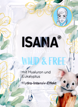 ISANA Wild&Free ,płatki pod oczy, hydrożelowe,przód