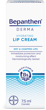BEPANTHEN Derma ,krem do ust, nawilżająco-ochronny,przód