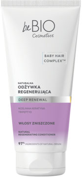 BEBIO COSMETICS Baby Hair Complex Deep Renewal,odżywka do włosów zniszczonych, regenerująca,przód