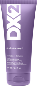 DX2 Men Szampon do włosów siwych w fioletowej tubce 150ml, nawilżająco-tonujący, neutralizuje żółte tony.