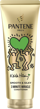 PANTENE Pro-V Keith Haring,odżywka do włosów, z kwasem hialuronowym,przód