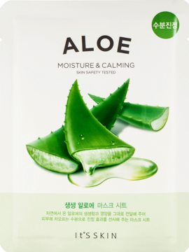 IT'S SKIN Aloe ,maska w płachcie, nawilżająco-kojąca,przód