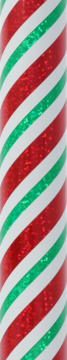 Wzór w czerwone, zielone i białe diagonalne pasy z błyszczącą, brokatową teksturą, bliskie ujęcie.