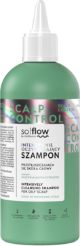 SO!FLOW BY VIS PLANTIS ,szampon do przetłuszczającej się skóry głowy i włosów, intensywnie oczyszczający,przód