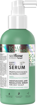 SO!FLOW BY VIS PLANTIS ,serum do skóry głowy, nawilżająco-regulujące,przód