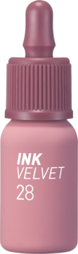 Peripera Ink The Velvet Lip Tint nr 28 Mauveful Nude. Kremowy tint w matowej butelce z kroplomierzem.