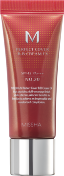 MISSHA Perfect Cover ,krem BB z filtrem SPF42/PA+++, nr 20 Cool Beige,przód