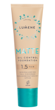 LUMENE Matte ,podkład do twarzy, matujący, SPF 20, nr 1.5 Fair,przód
