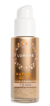 LUMENE Natural Glow ,podkład do twarzy, rozświetlający, SPF 20, nr 1.5 Fair,przód