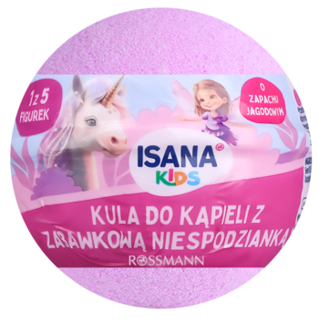ISANA KIDS ,kula do kąpieli z zabawką niespodzianką o zapachu Jagodowym,przód