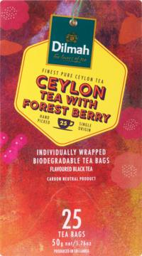 DILMAH Ceylon Tea With Forest Berry ,herbata czarna z aromatem Owoców Leśnych,przód