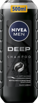 NIVEA MEN Deep ,szampon do włosów, oczyszczający, rewitalizujący,przód