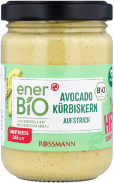 ENERBIO ,pasta kanapkowa z awokado i pestek dyni,przód
