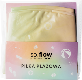 SO!FLOW BY VIS PLANTIS ,piłka plażowa, Summer Edition, śr. 30cm,przód