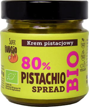 SUPER FUDGIO ,krem pistacjowy, Bio,przód