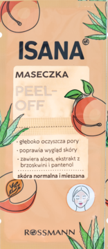 ISANA ,maseczka do twarzy, peel-off, oczyszczająca,przód