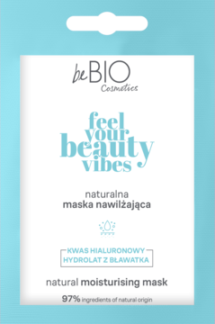 BEBIO COSMETICS Feel Your Beauty Vibes ,maseczka do twarzy, w kremie, nawilżająca,przód