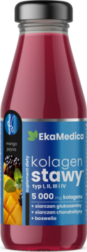 EKA MEDICA ,smoothie zawierający kolagen, Mango i Jeżyna, suplement diety,przód