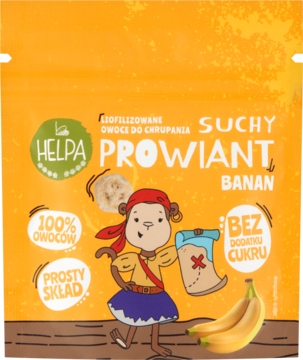 HELPA Suchy Prowiant ,owoce liofilizowane, Banan,przód