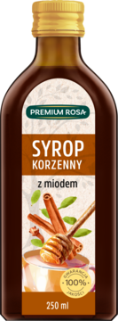 PREMIUM ROSA ,syrop korzenny z miodem,przód