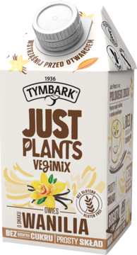 TYMBARK Just Plants ,napój owsiany, Wanilia,przód