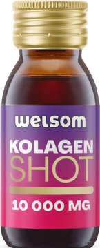 WELSOM Kolagen Shot ,napój typu shot, kolagen 10000mg,przód