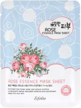 ESFOLIO Rose ,maska w płachcie, kojąca,przód