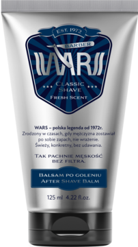 WARS Classic Shave Fresh Scent,balsam po goleniu,przód