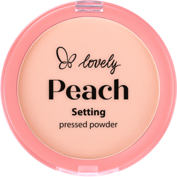 LOVELY Peach ,puder do twarzy, prasowany,przód
