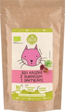 HELPA Czary Mamy ,kaszka jaglano-owsiana, z burakiem i daktylami, Bio,przód