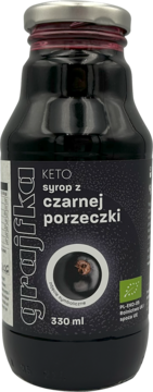 GRAJFKA Keto ,syrop z Czarnej Porzeczki,przód