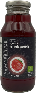 GRAJFKA Keto ,syrop z Truskawek,przód