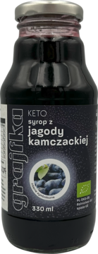 GRAJFKA Keto ,syrop, z Jagody Kamczackiej,przód