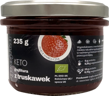 GRAJFKA Keto ,konfitura z Truskawek,przód