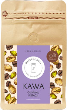 ORZECHOWNIA ,kawa ziarnista o smaku Pistracji, 100% Arabica,przód