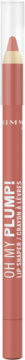 OH MY PLUMP Lipshaper lip liner, nude-brown cylindrical stick with creamy tip, full-length on white background.